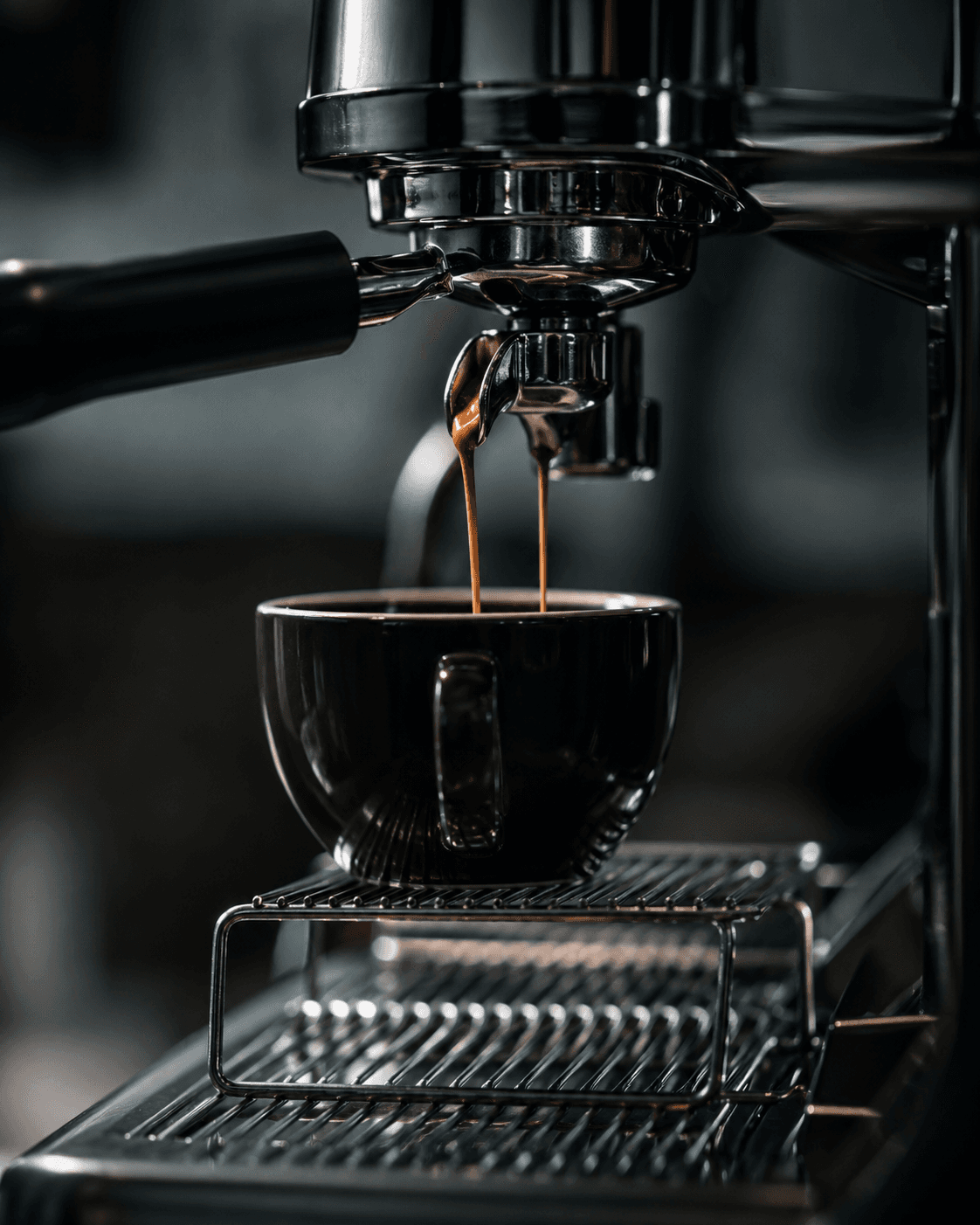 Espresso de especialidad en máquina profesional