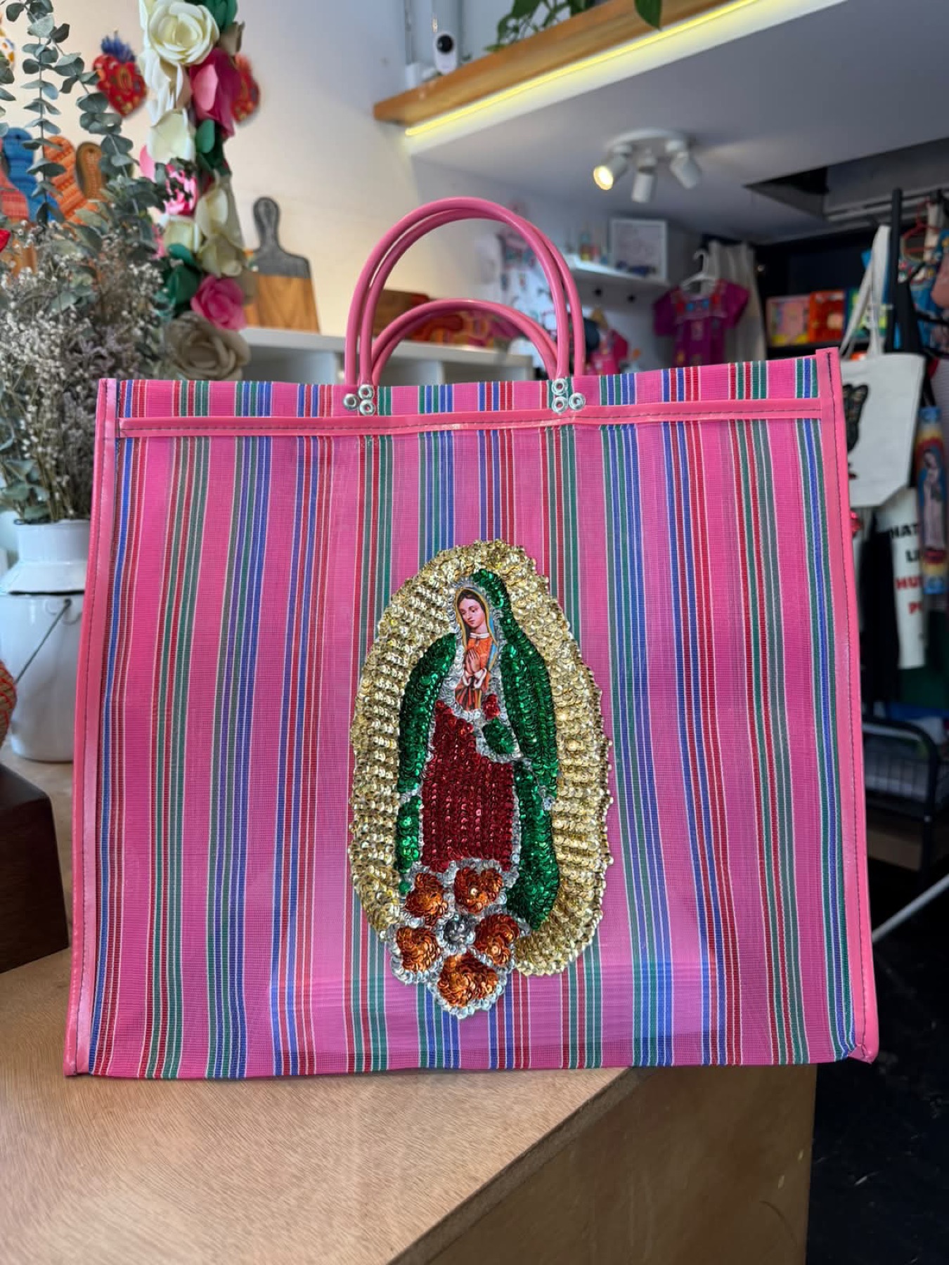 Bolsa Mercado · Parche Virgen de Guadalupe